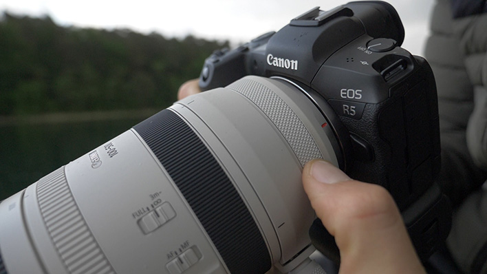 Canon RF 100-500mm F4.5-7.1 L IS USM on the Canon EOS R6