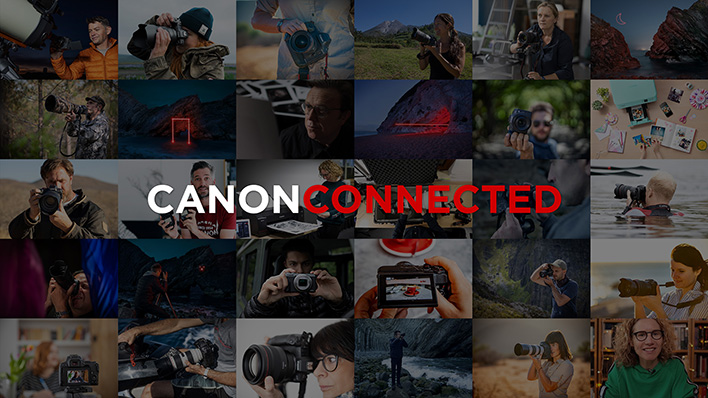 Canon Connected campaign hero image